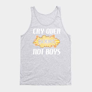 Cry Over Books Not Boys for Reading Lovers Tank Top